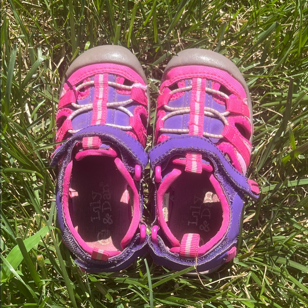 Kids Pink and Purple Shoes